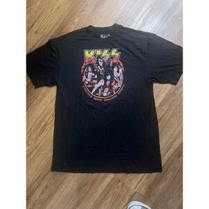 KISS T-Shirt Men's Sz XLT Black Band Tee Shirt Starchild Demon Spaceman Catman